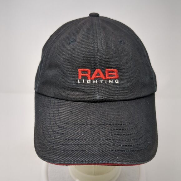 RAB Lighting Strapback Hat Black One Size Adjustable Embroidered 6 Panel - Picture 2 of 9